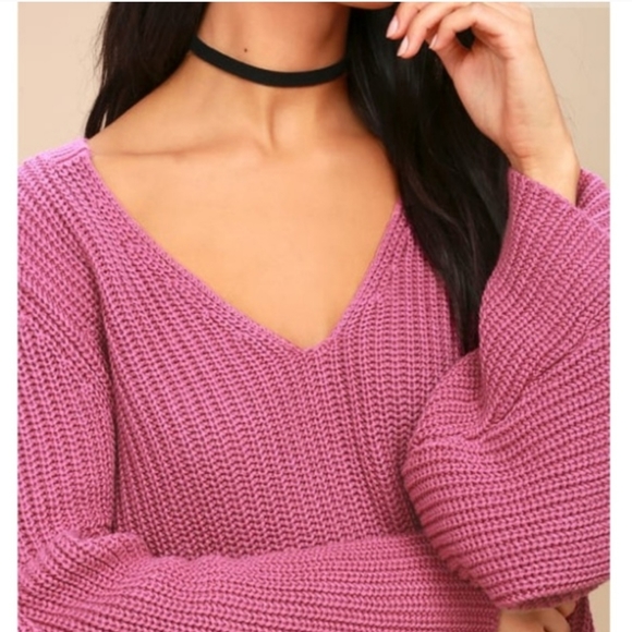 Free People cotton bell sleeve crop sweater Mauve Sz XS Boho Inde Hippie - Picture 4 of 10